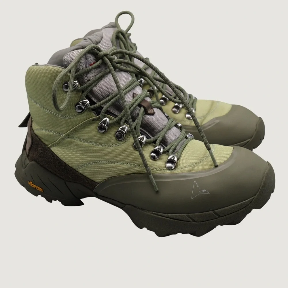 ROA Andreas Strap Hiking Boots Men Green Gorpcore EU 44 Hiking Boots